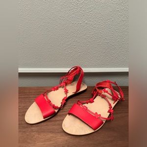 Loeffler Randall Red Heart Strap Sandals